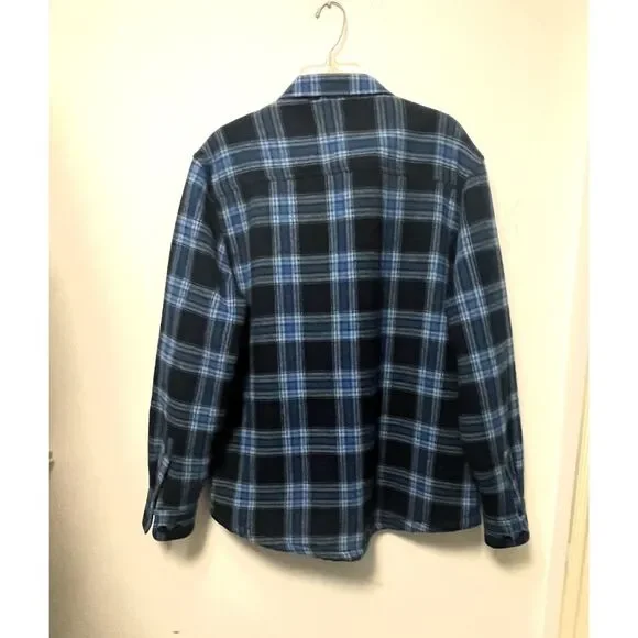 The American Outdoorsman Men's Bonded Flannel Fleece Shirt Jacket - Picture 2 of 3